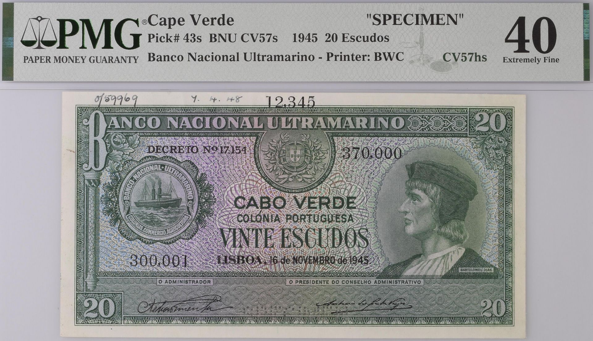 The Laurence Pope Collection of Portuguese Colonial Banknotes - Part One