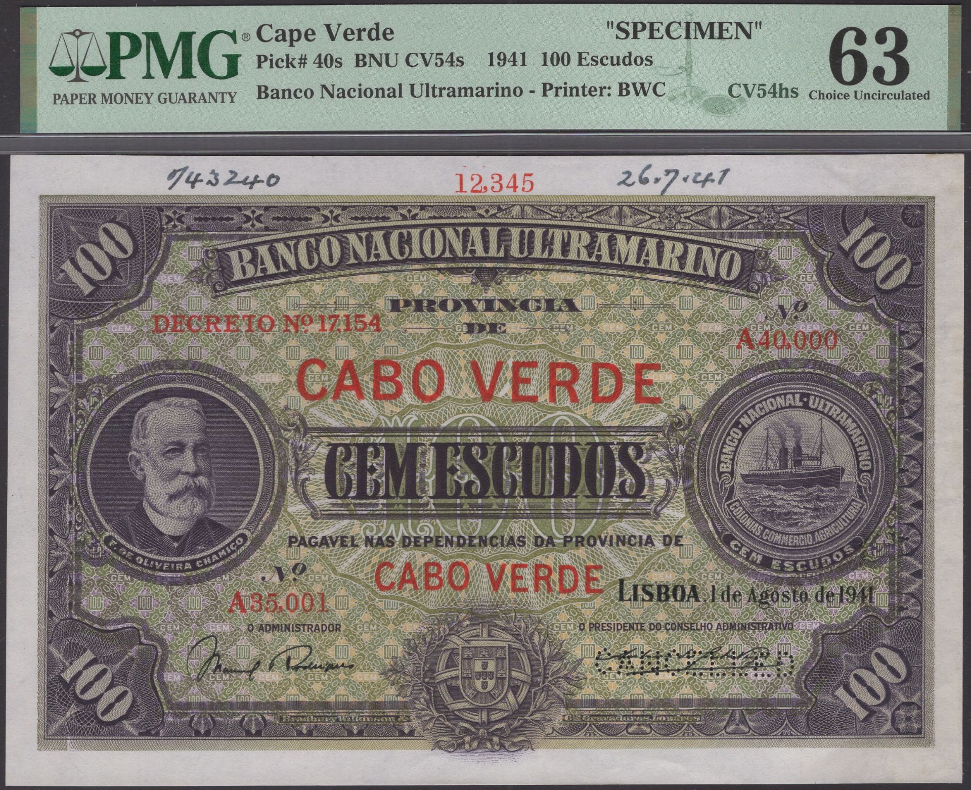 The Laurence Pope Collection of Portuguese Colonial Banknotes - Part One