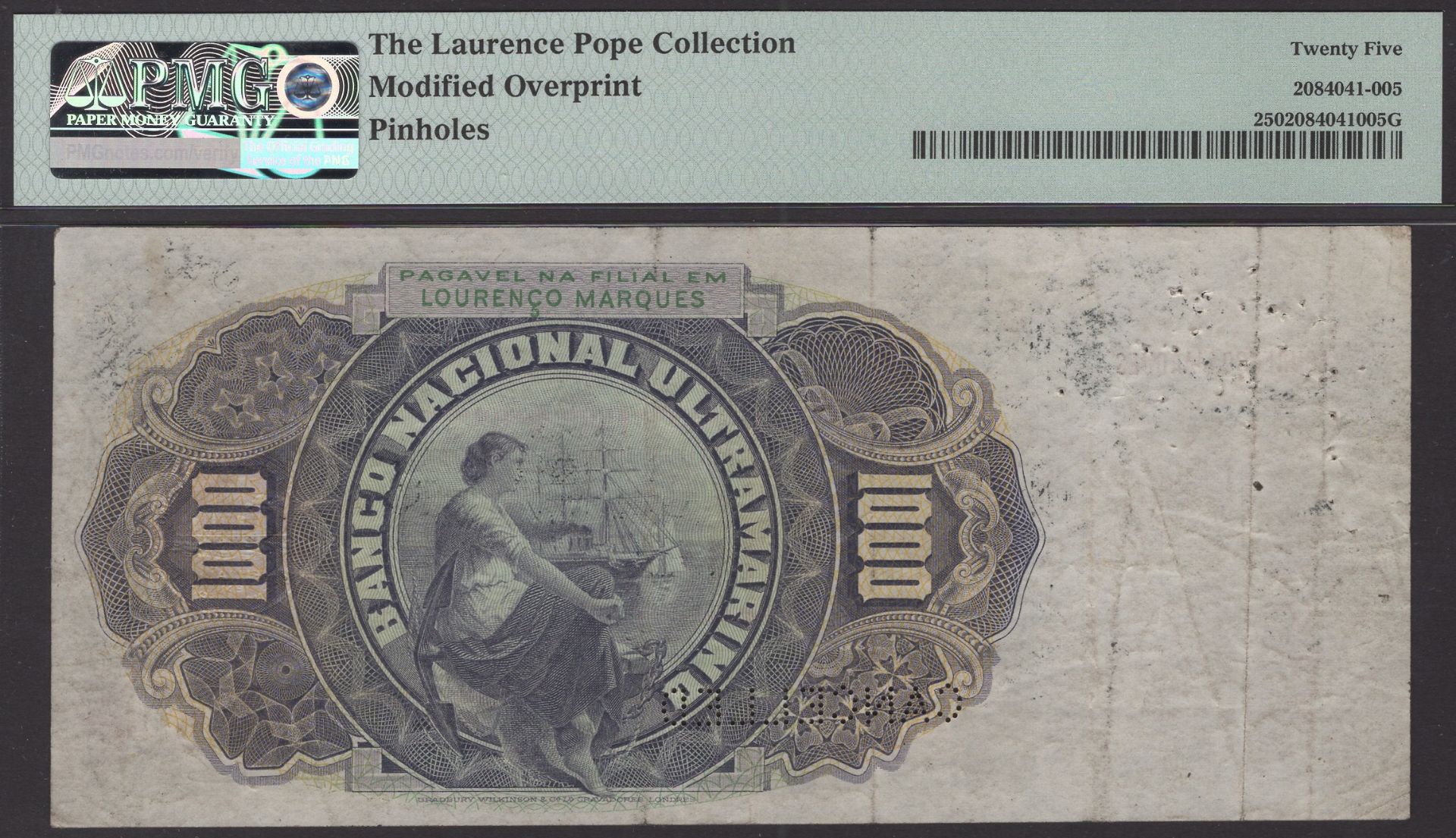 The Laurence Pope Collection of Portuguese Colonial Banknotes - Part One - Bild 2 aus 2