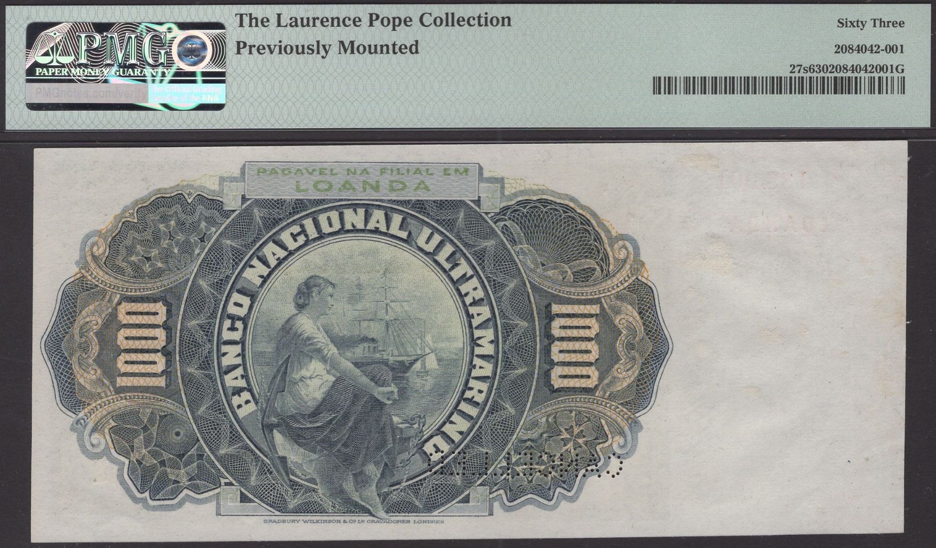 The Laurence Pope Collection of Portuguese Colonial Banknotes - Part One - Bild 2 aus 2