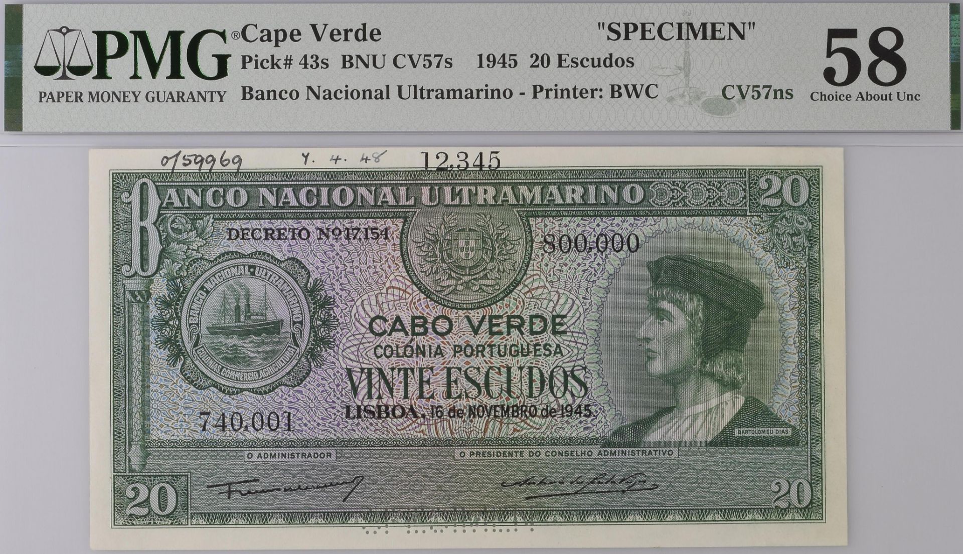 The Laurence Pope Collection of Portuguese Colonial Banknotes - Part One - Bild 13 aus 14