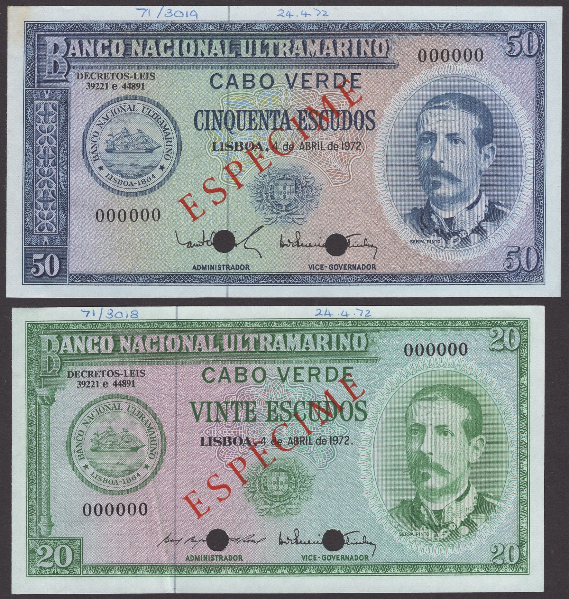 The Laurence Pope Collection of Portuguese Colonial Banknotes - Part One