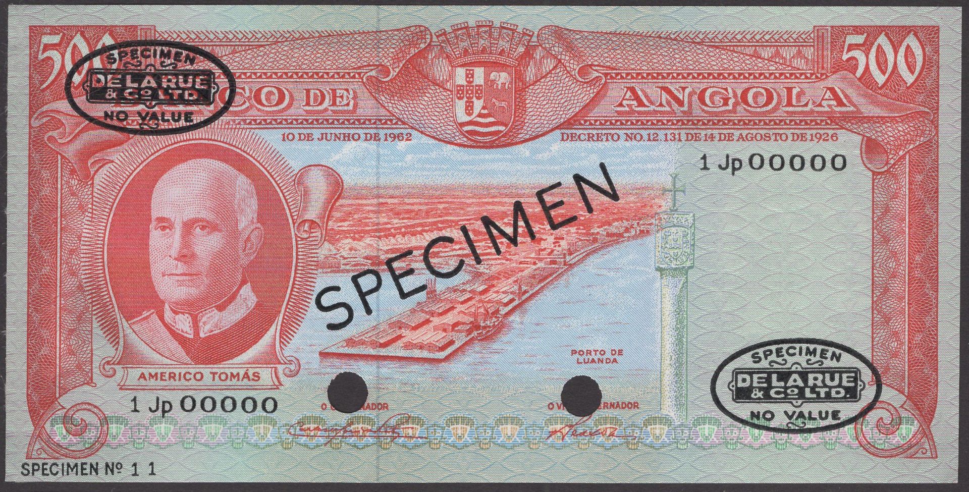 The Laurence Pope Collection of Portuguese Colonial Banknotes - Part One