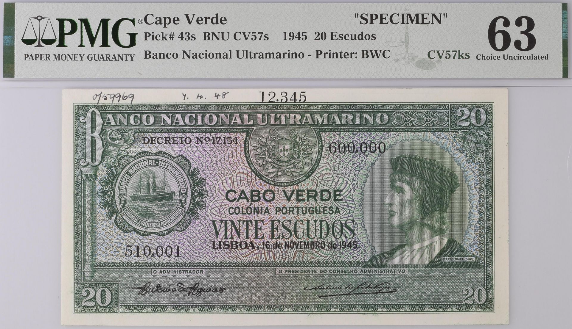 The Laurence Pope Collection of Portuguese Colonial Banknotes - Part One - Bild 7 aus 14
