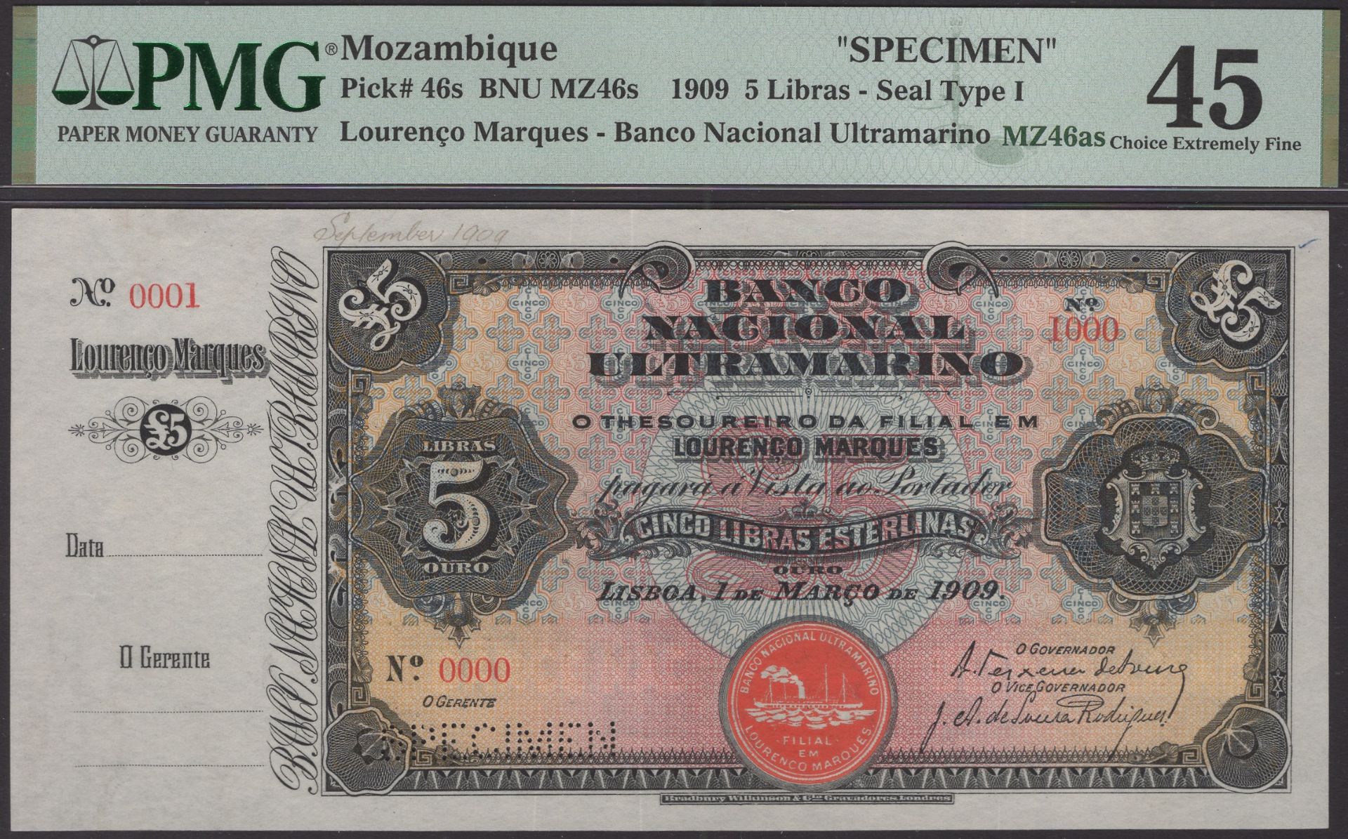 The Laurence Pope Collection of Portuguese Colonial Banknotes - Part One