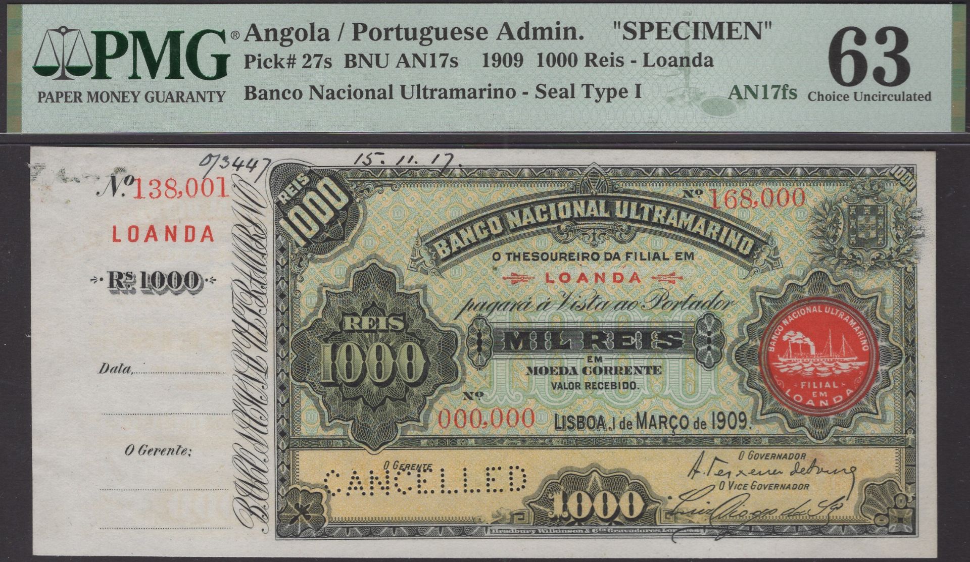 The Laurence Pope Collection of Portuguese Colonial Banknotes - Part One