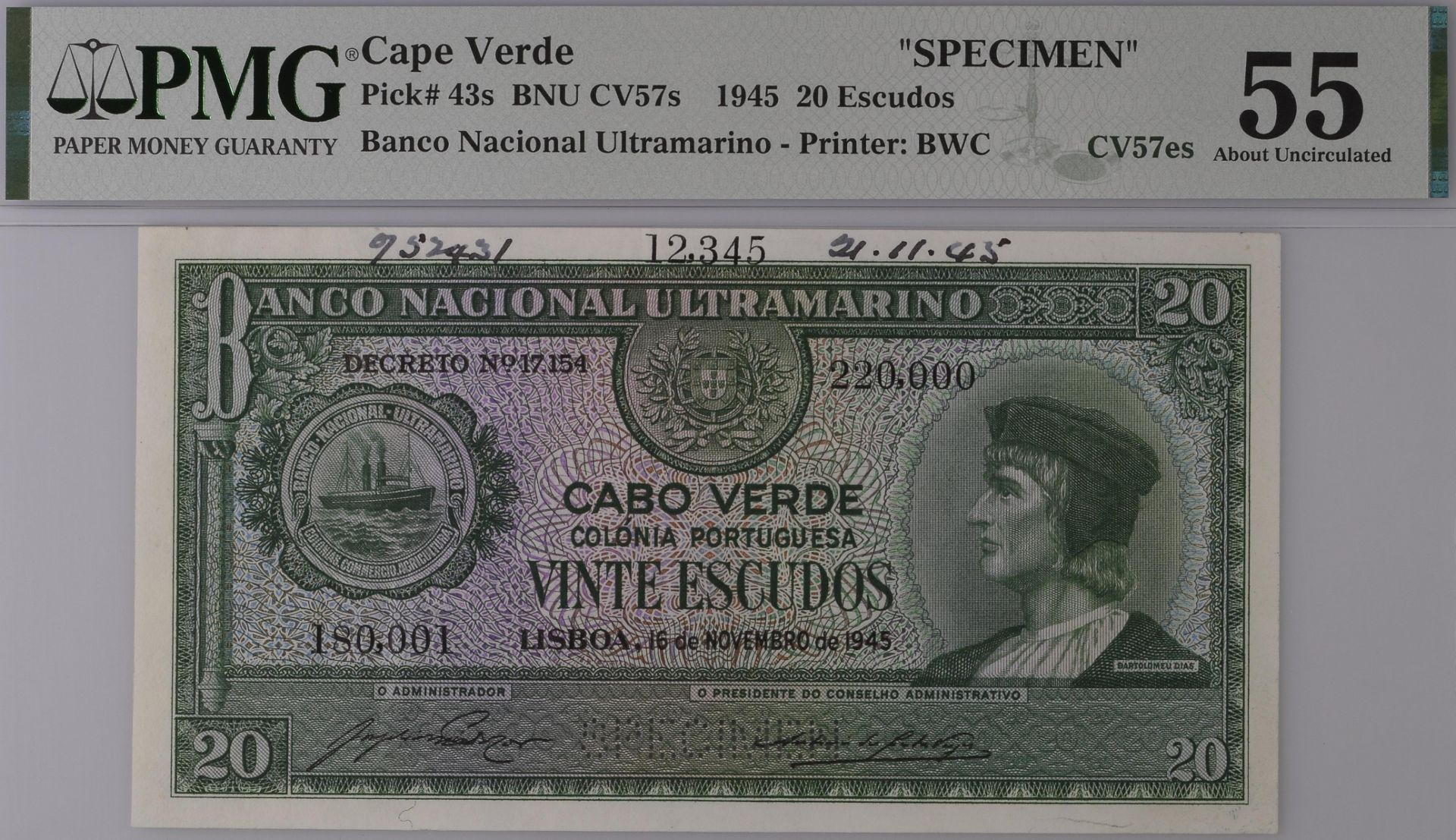 The Laurence Pope Collection of Portuguese Colonial Banknotes - Part One - Bild 3 aus 4