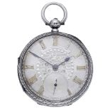 English. A silver consular cased watch, 1899. Movement: gilt full plate, lever escapement, signe...