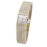 Eterna. A ladyâ€™s gold bracelet watch, Ref. 665, circa 1960 Movement: manual winding. Dial: silv...