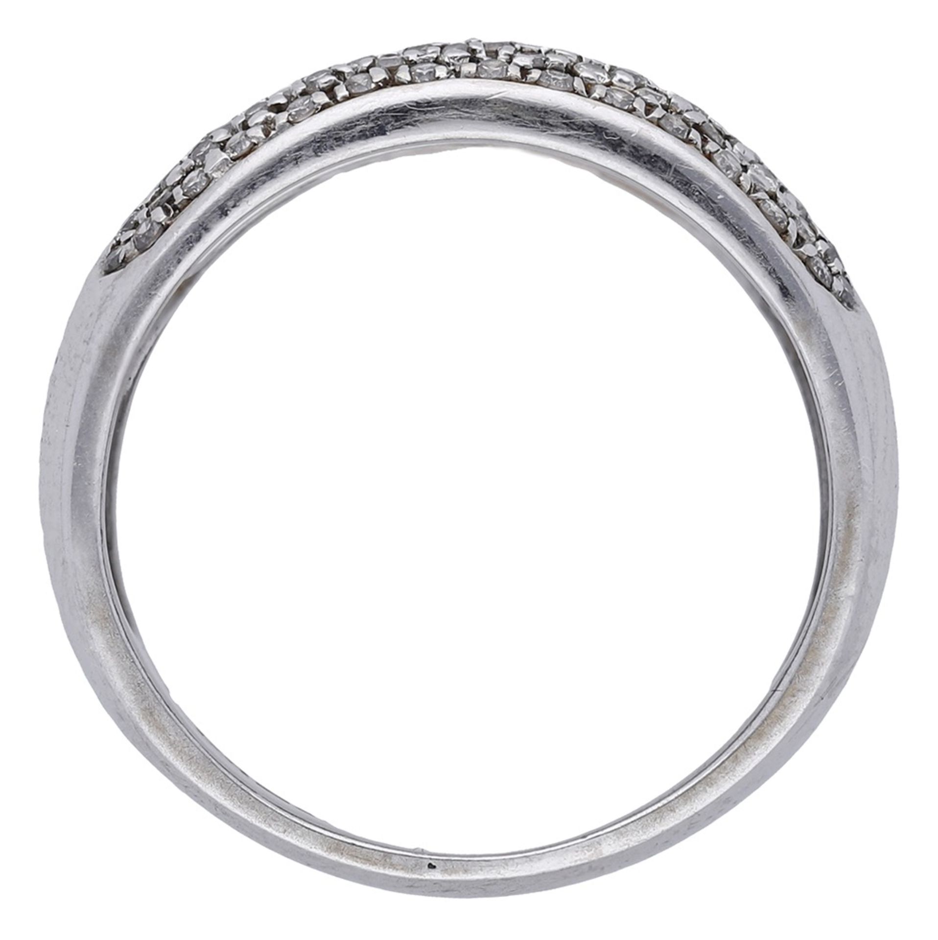 A diamond dress ring, the tapered band pavÃ©-set to the front with brilliant-cut diamonds, spaced... - Image 2 of 3