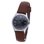 Girard Perregaux. A ladyâ€™s stainless steel wristwatch, ref. 7114, Sea Hawk, circa 1948. Movement..