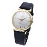 Certina. A gold automatic wristwatch, Ref. 5608, Blue Ribbon, circa 1960 Movement: cal. 25-65, a...