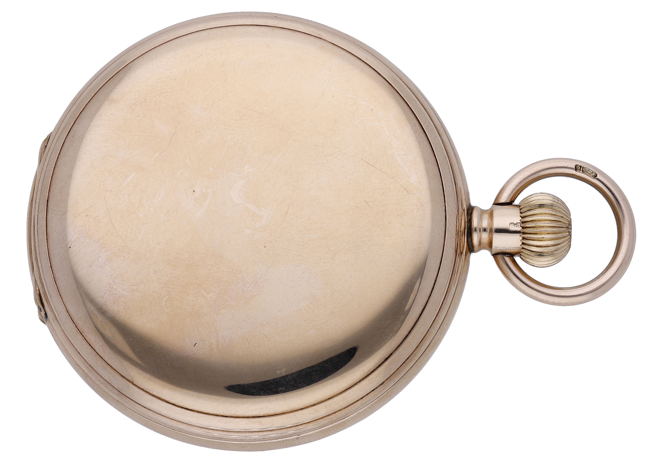 Thomas Russell & Son, Liverpool. A gold hunting cased watch with Albert chain, 1918. Movement: l... - Image 3 of 4