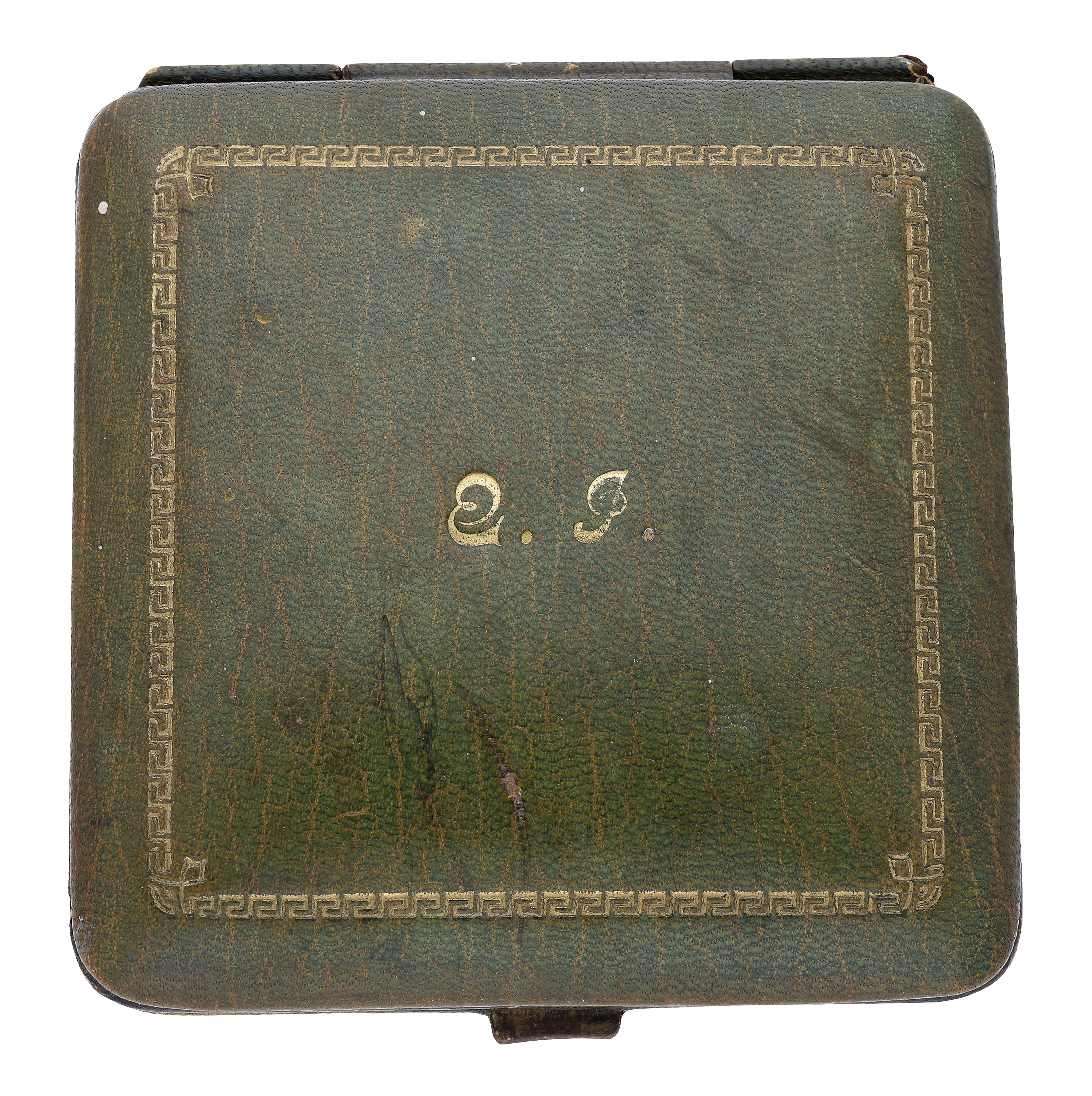 Swiss. Retailed by J R Ogden & Sons Ltd, Harrogate. A leather cased travel timepiece with 8 days... - Image 3 of 5