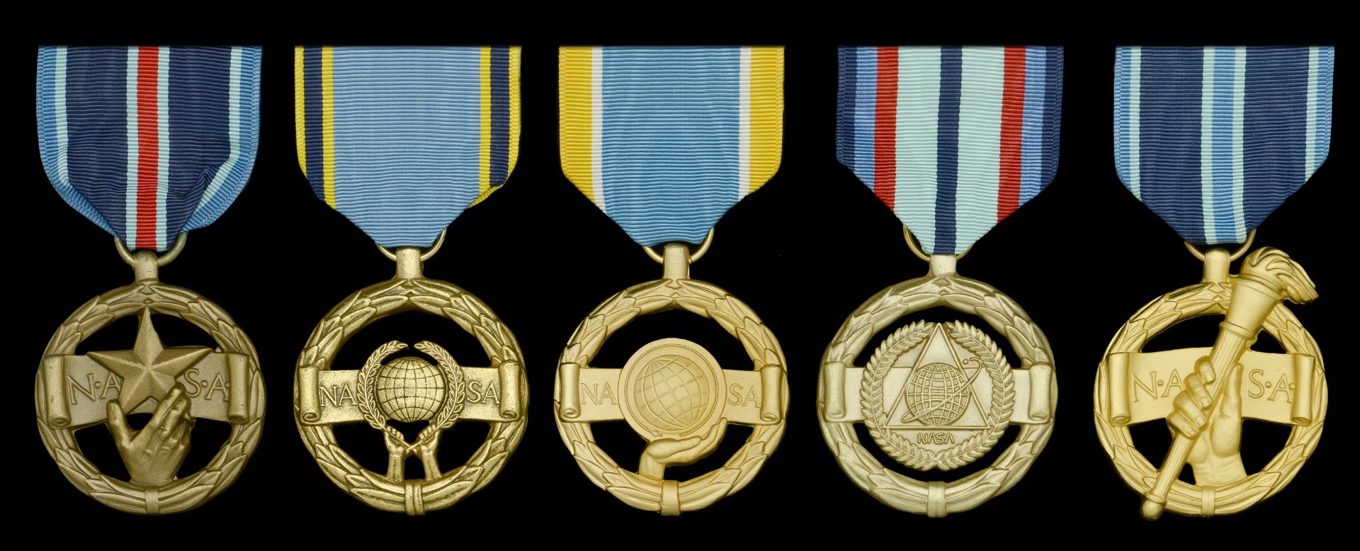 A Collection of National Aeronautics and Space Administration Medals United States of Ame...