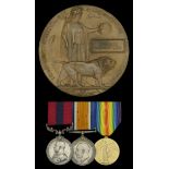 A Great War Western Front 'Maretz, October 1918' D.C.M. group of three awarded to Private G....