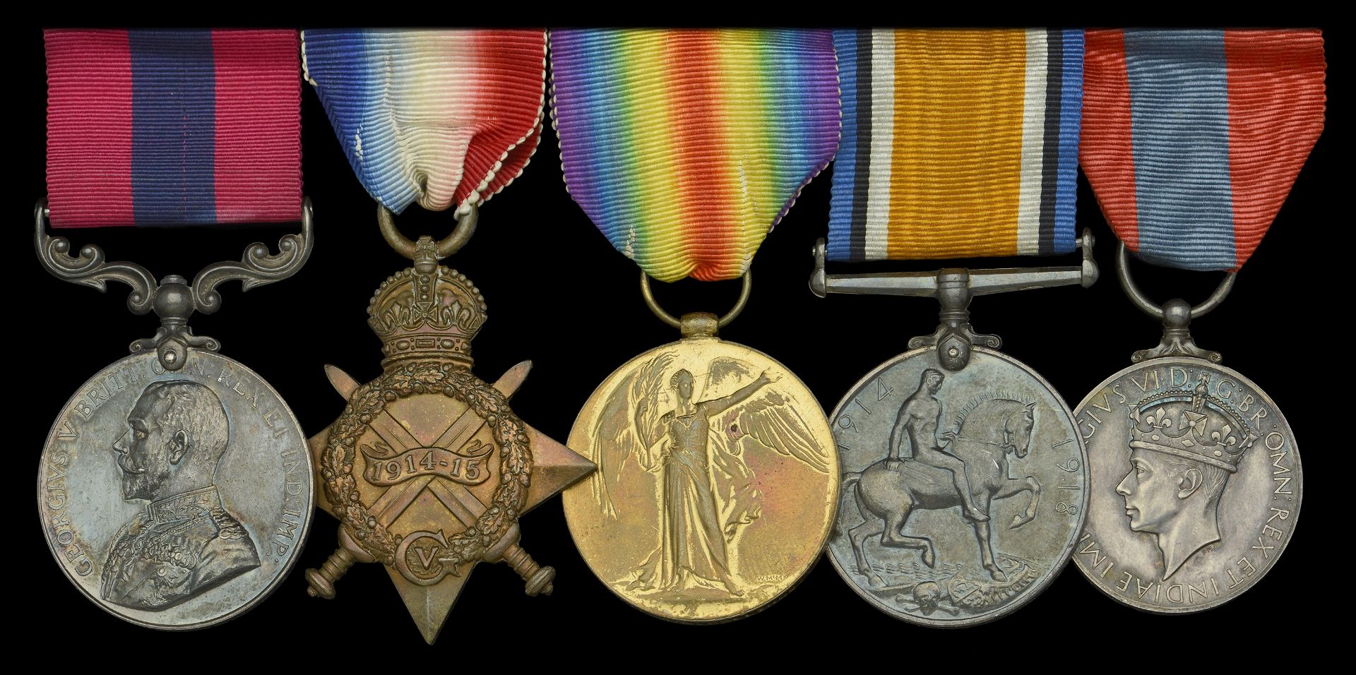 A Great War Western Front D.C.M. group of five awarded to Sergeant G. R. Collings, 24th Divi...