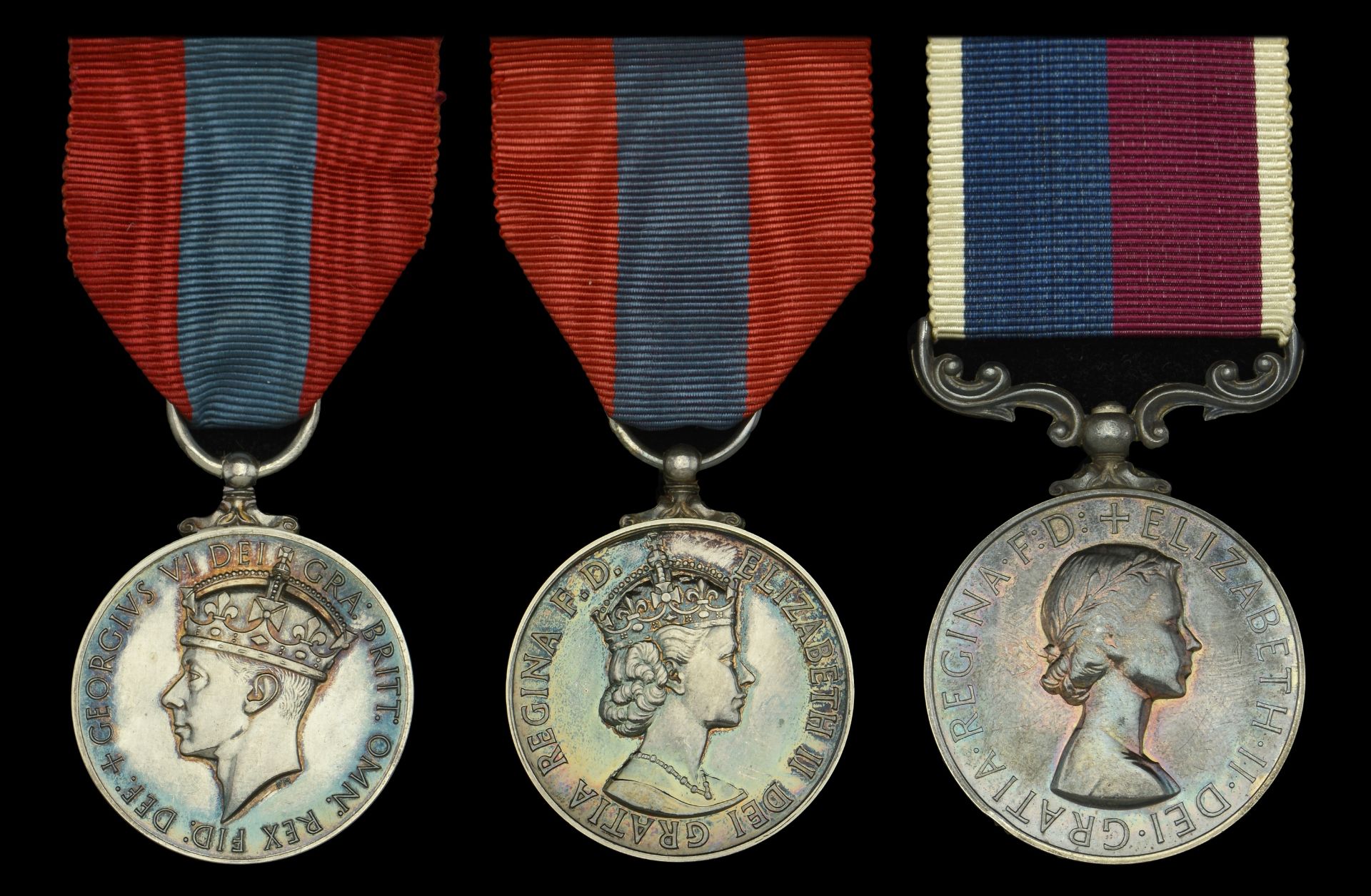 Imperial Service Medal (2), G.VI.R., 2nd issue (Richard Rundle Perrey); E.II.R., 2nd issue (...