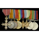 A Second War O.B.E. group of eight awarded to Lieutenant-Commander F. A. Matson, Royal Naval...