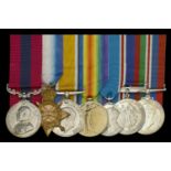 A Great War 1915 'Battle of Festubert' D.C.M. group of seven awarded to Captain H. T. Camero...