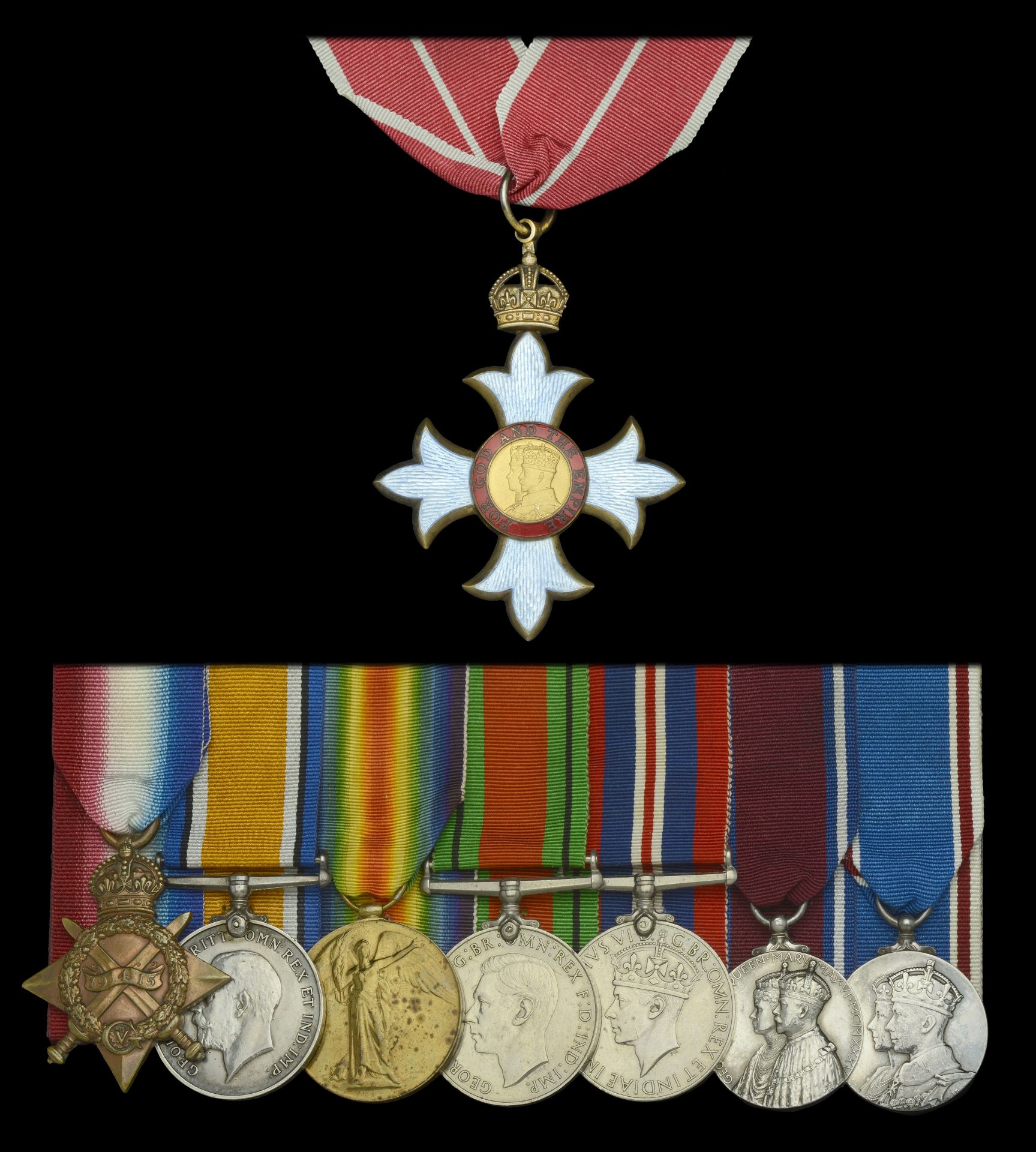 A post-War C.B.E. group of eight awarded to Captain G. E. A. Jackson, Royal Navy, who surviv...