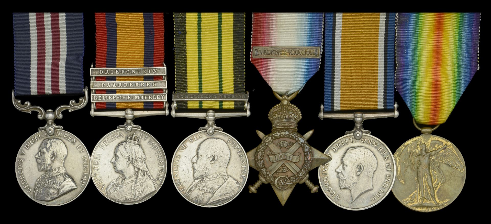 A Great War 1918 'French theatre' M.M. group of six awarded to Warrant Officer Class 1 A. C....