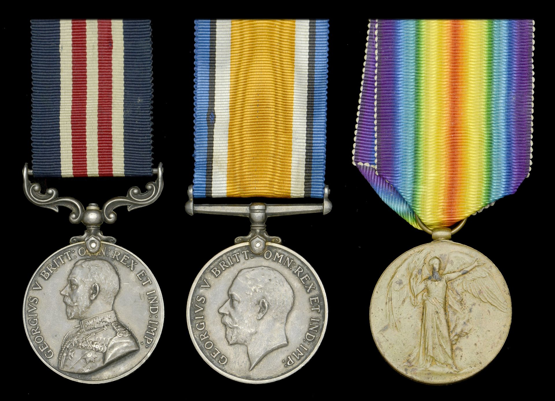 A Great War 'North Russia operations' M.M. group of three awarded to Gunner C. S. Wilson, 16...