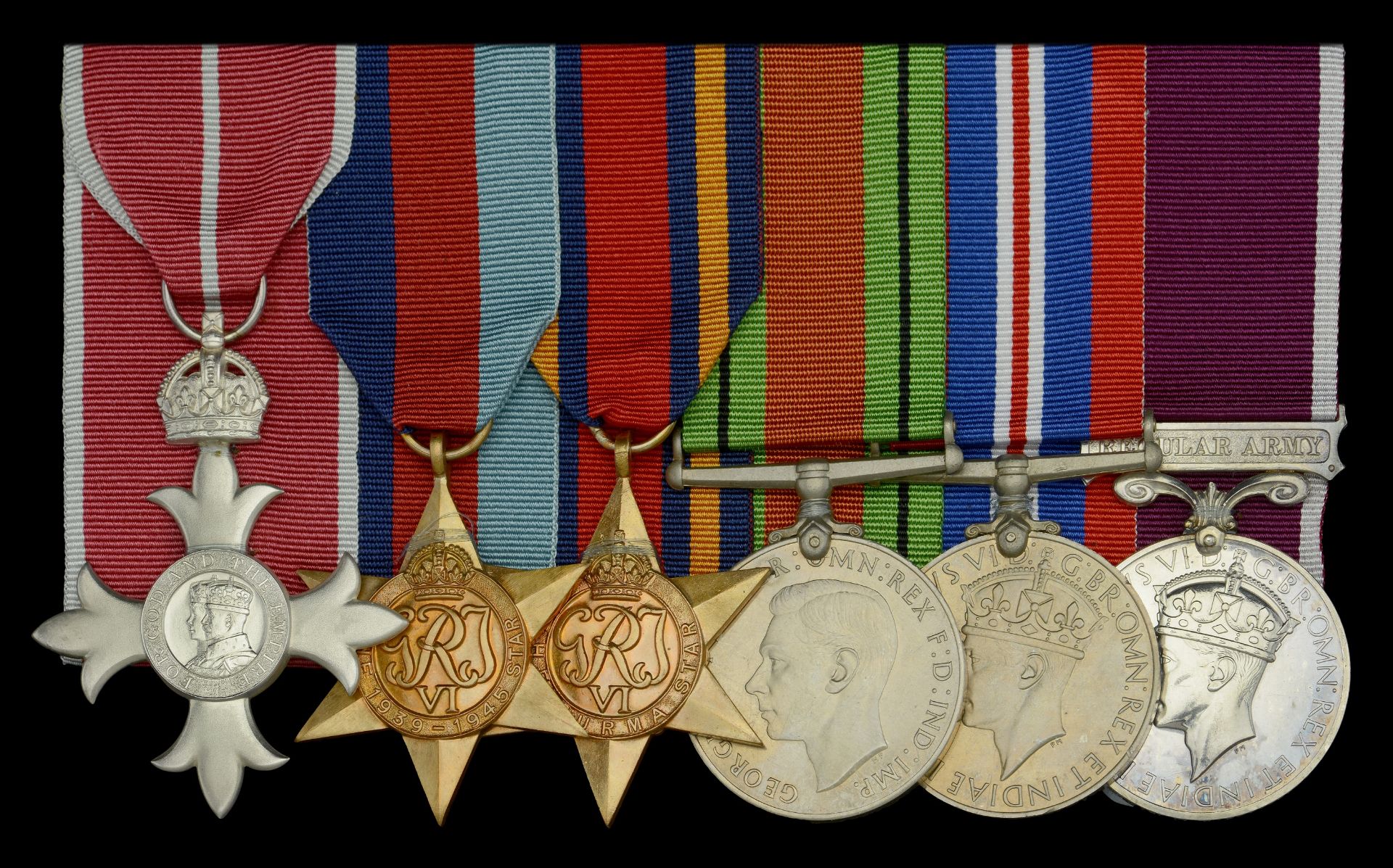 A Second War 'Burma Operations' M.B.E. group of six awarded to Warrant Officer Class I H. Co...