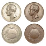 Great Exhibition, Hyde Park, 1851, Exhibitor's Medals (2), copper awards by W. Wyon, bust of...