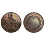 Universal Society for the Encouragement of Arts and Industry, 1851, a copper medal by D. Roq...