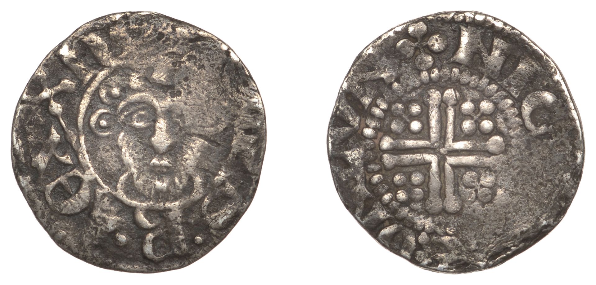 Henry III (1216-1272), Penny, class VIIIa1/VIIIb mule, London, Nicole, nichole : on lvn, rev...