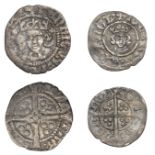 Richard II, Halfpenny, London, intermediate style, no marks, 0.56g (N 1331b; S 1699); Henry...