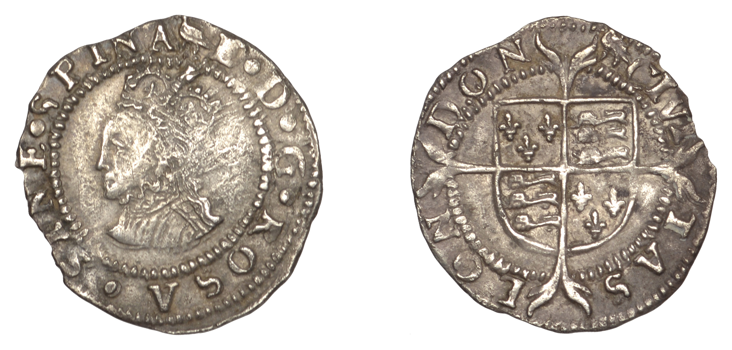 Elizabeth I (1558-1603), Second issue, Penny, mm. martlet, 0.50g/3h (N 1988; S 2558). About...