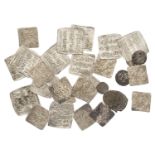 Almohad, Anonymous, square Dirhams (11), Fas (3), no mint (8) (A 496-7; ICV 715-6); together...