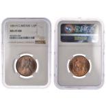 Victoria (1837-1901), Halfpenny, 1881h (F 344; BMC 1831; S 3957). About as struck with origi...