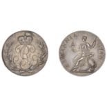 George III (1760-1820), Pattern Sixpence, 1790, by J.P. Droz, edge grained, 2.58g/12h (ESC 2...