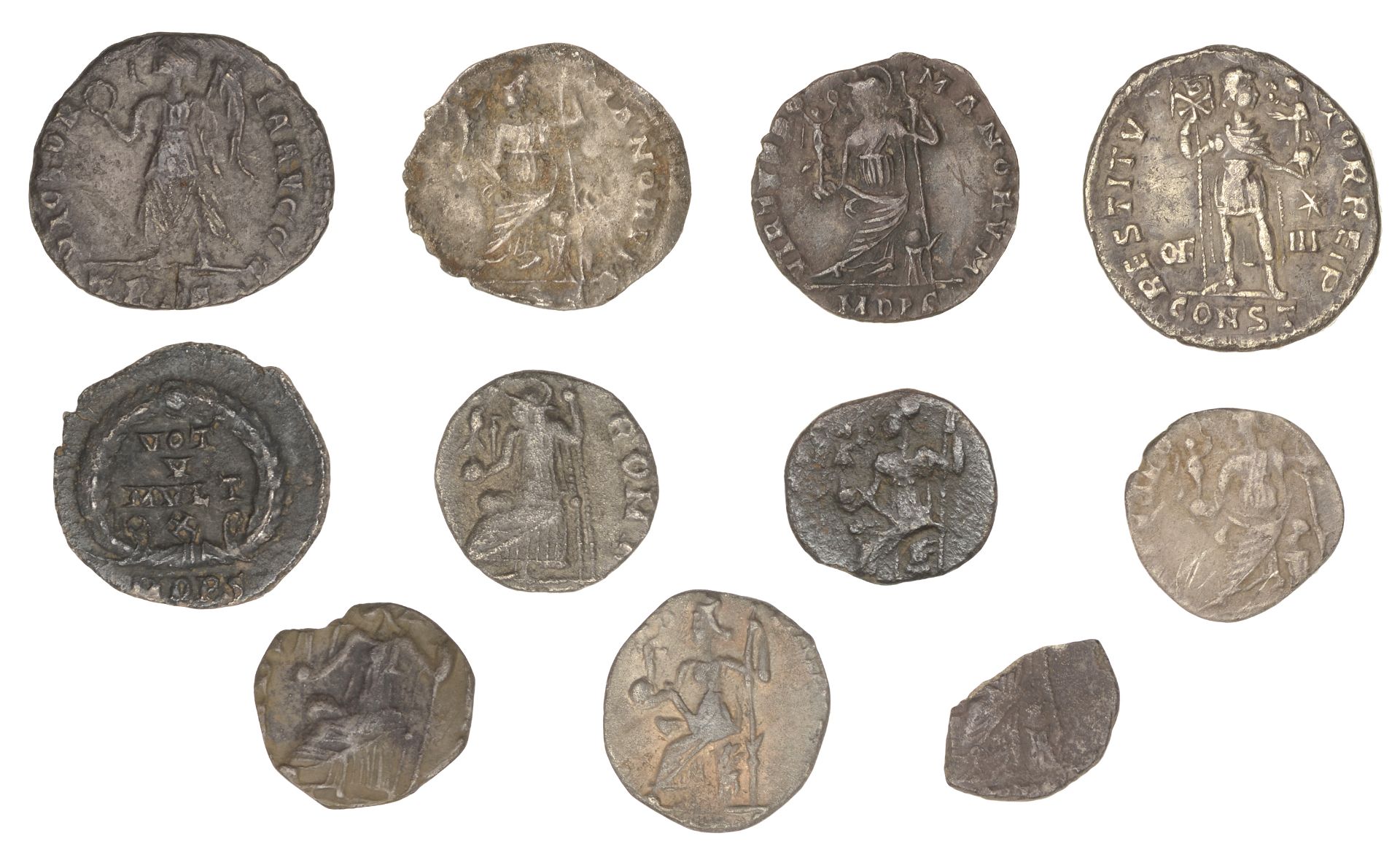 Roman Coins, Valens, Siliqua, Arelate, 364-7, rev. restitvtor reip, Emperor standing, holdin... - Image 2 of 2