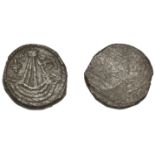 Coin weight for a noble, uniface, ship, lis and lion in upper fields, 6.78g (Withers 167a)....