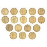 Elizabeth II, brass Threepences (17), 1953 (2, one Proof), 1954-67, 1970 Proof (S 4152-3) [1...