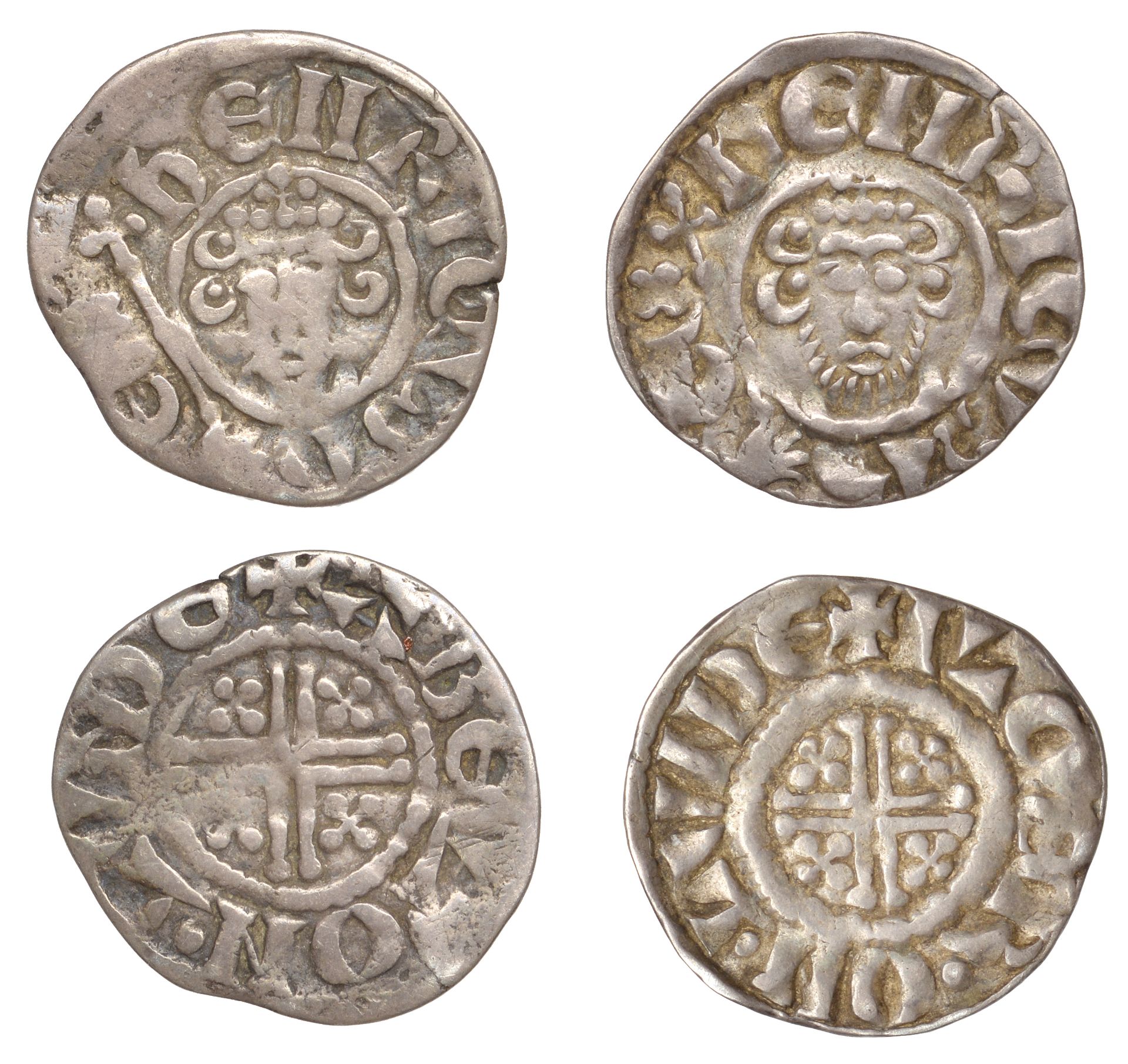 John (1199-1216), Pennies (2), class VIb2, London, Abel, abel Â· on Â· lvnde, 1.20g/10h (SCBI...