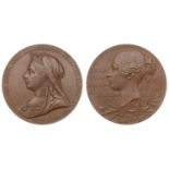 Victoria, Diamond Jubilee, 1897, a bronze medal by G.W. de Saulles, similar, 55mm (W & E 300...
