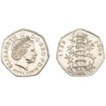 Elizabeth II (1952- ), 50 Pence, 2009, Kew Gardens (S H19). Extremely fine Â£70-Â£90