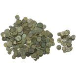 Roman Coins, Miscellaneous Roman silver (24) and bronze (199) coins, 1st-3rd century [223]....