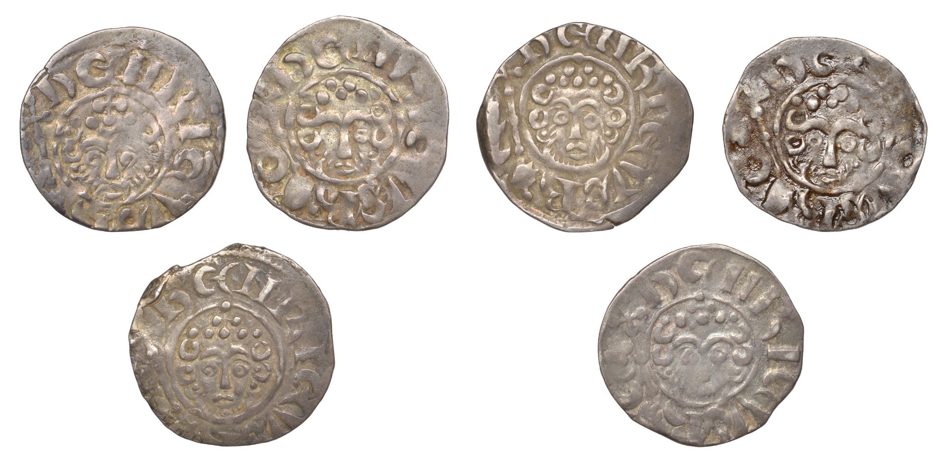 Henry III (1216-1272), Pennies (6), all London, Nichole, class VIIc2 (2), nichole on lvn, 1....