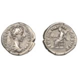 Roman Imperial Coinage, Commodus, Denarius, 179, laureate head right, rev. Victory seated le...