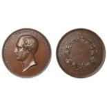 Great Exhibition, Hyde Park, 1851, For Services, a copper award medal by W. Wyon, similar, e...