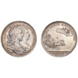 William and Mary, Coronation, 1689, a silver medal, unsigned [by J. Roettiers], conjoined bu...