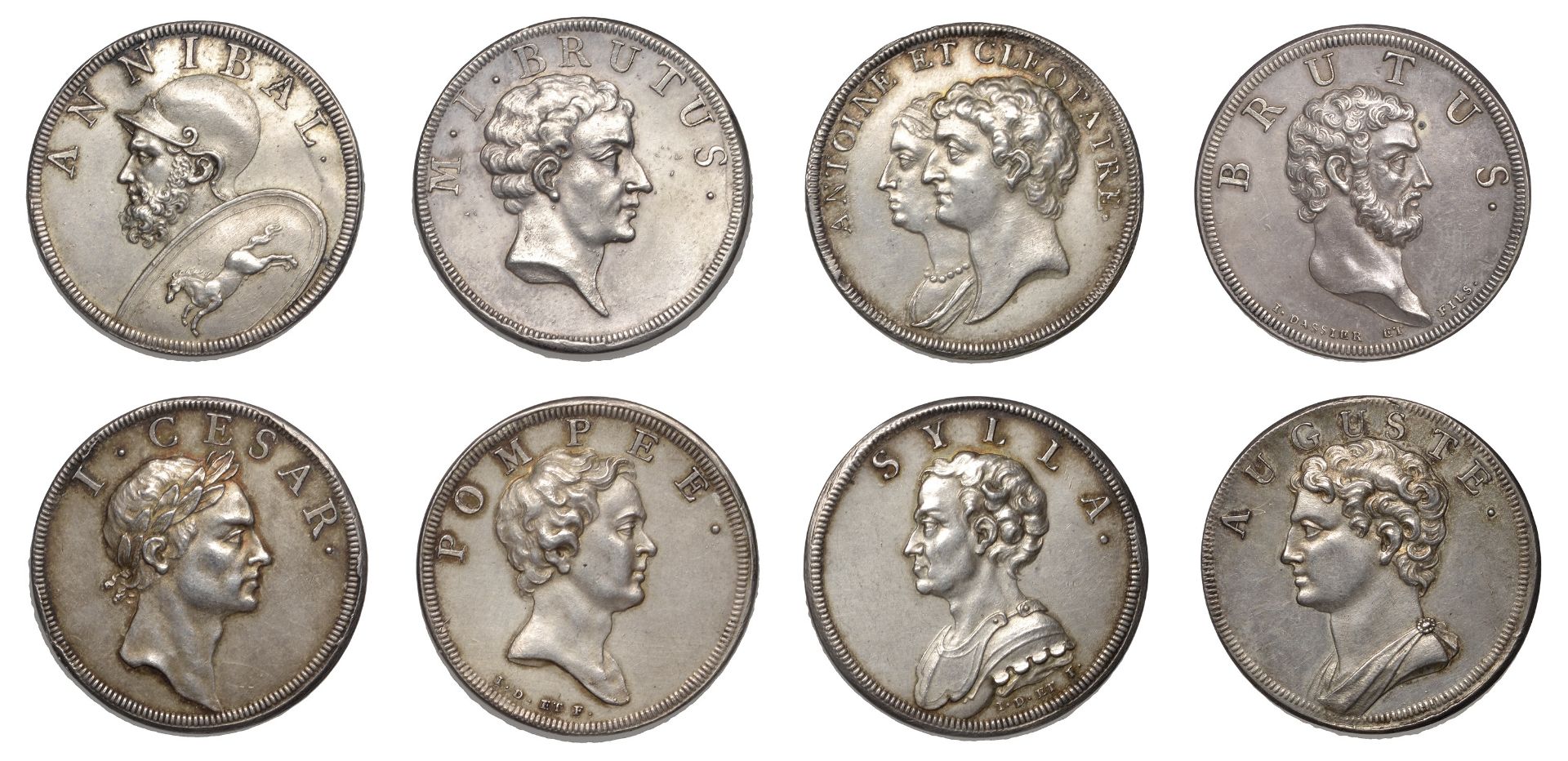 History of the Roman Republic, silver medals (54) by J. Dassier & Sons [struck c. 1748], com... - Image 2 of 3