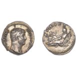 Roman Imperial Coinage, Hadrian, Denarius, 130-3, bare-headed bust right, rev. Africa reclin...