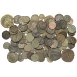 Miscellaneous Roman , Assorted Roman bronze coins (116), mostly 3rd and 4th century issues...